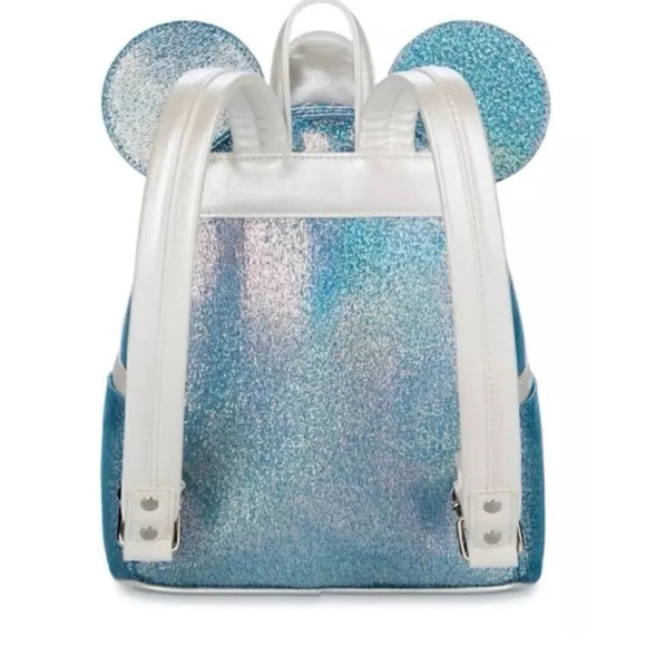 Disney Cruise Line DCL 25th Silver Anniversary at Sea Loungefly Backpack  b35 - Picture 2 of 5